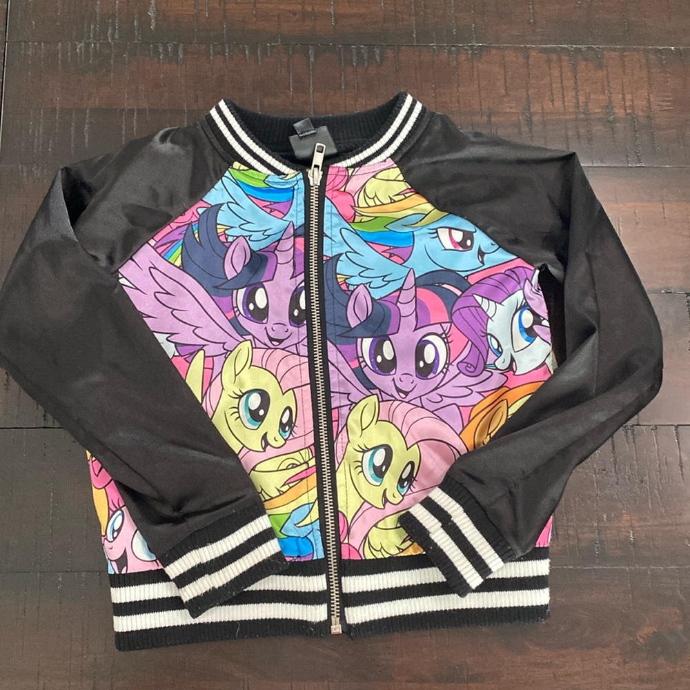 My little pony bomber jacket, girls size XXS 4/5